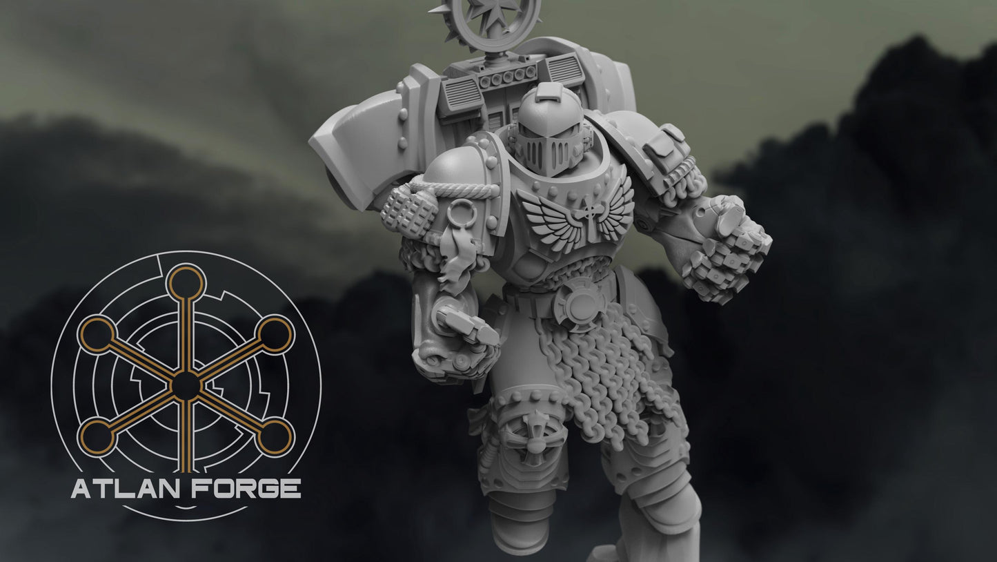 Templar Knight Warhawks - Atlan Forge - Tabletop Wargaming Miniature Sci-Fi Proxy Modular