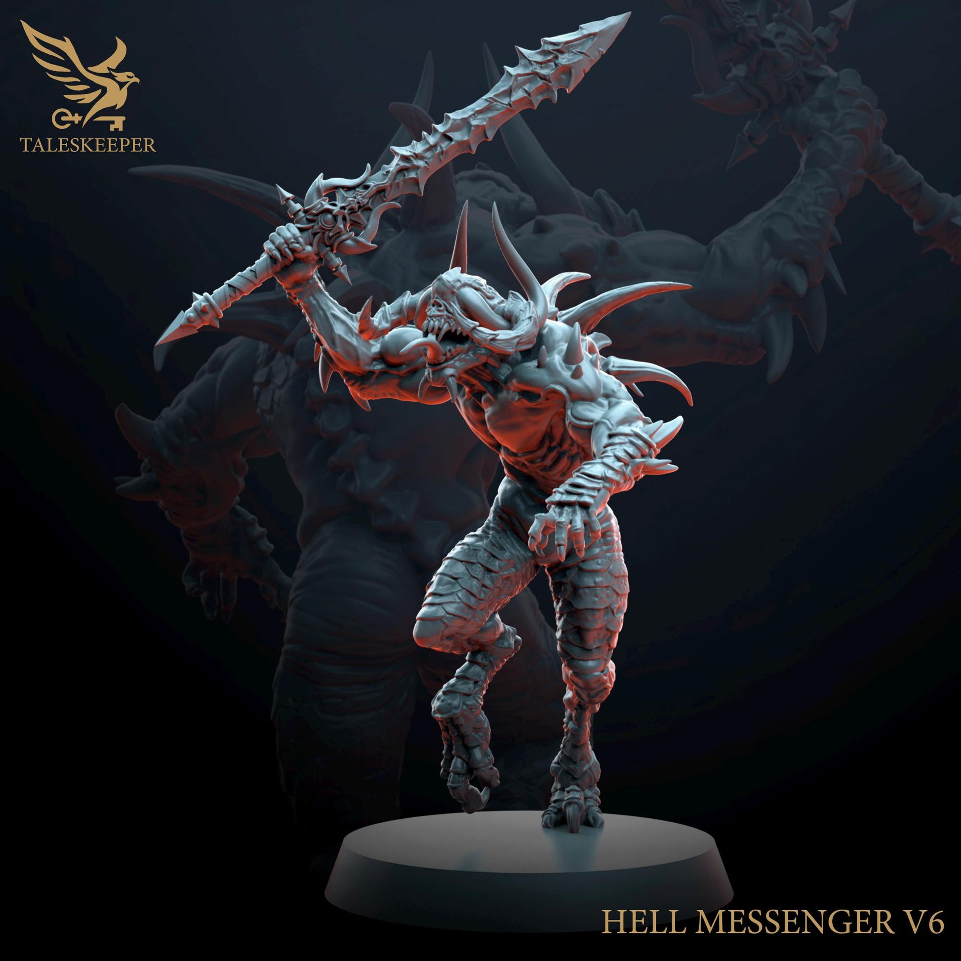 NEW! Hell Messengers - Proxies / Daemons / Blood - by TalesKeeper - Tabletop Wargaming Miniature Sci-Fi Fantasy Daemon Proxy 32mm