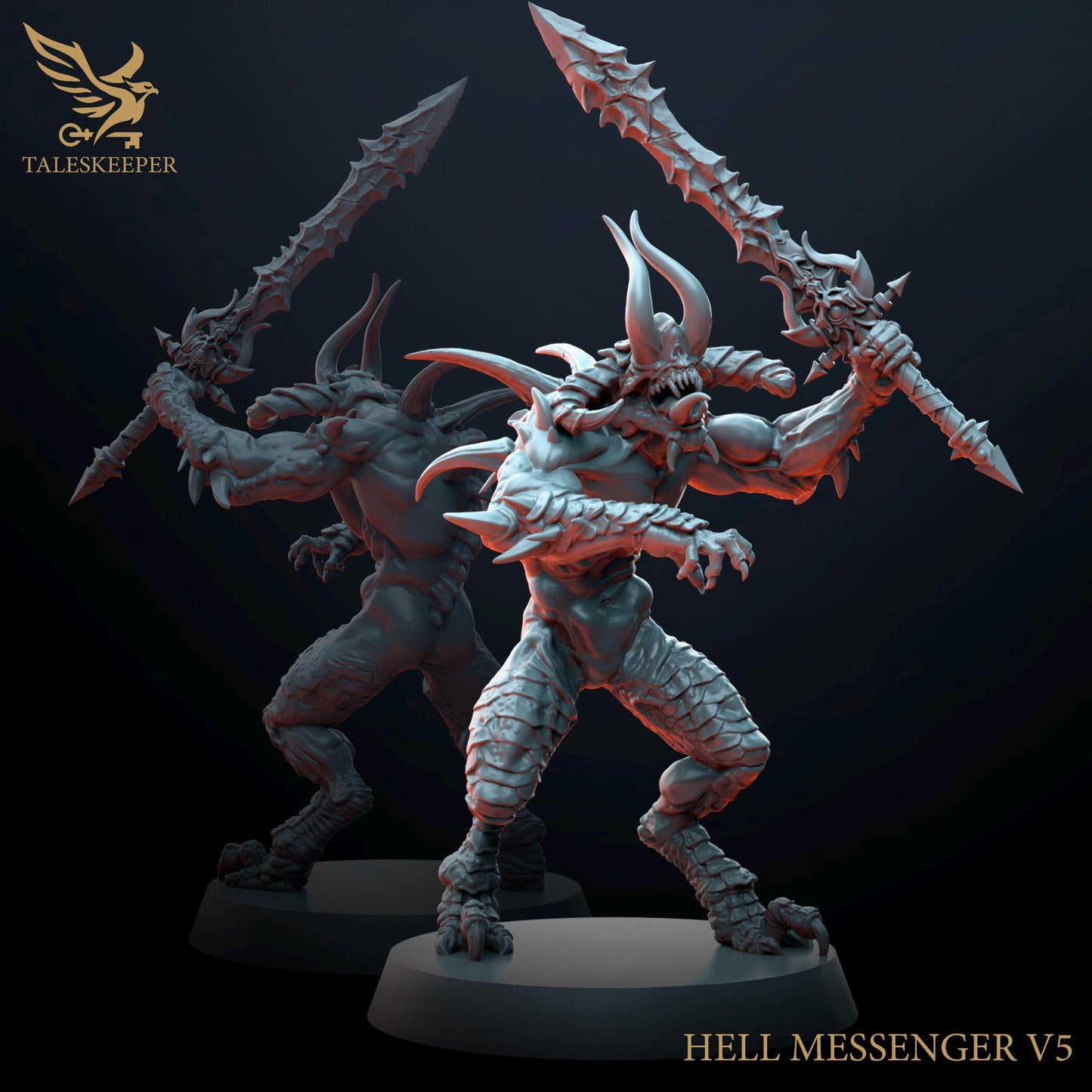 NEW! Hell Messengers - Proxies / Daemons / Blood - by TalesKeeper - Tabletop Wargaming Miniature Sci-Fi Fantasy Daemon Proxy 32mm