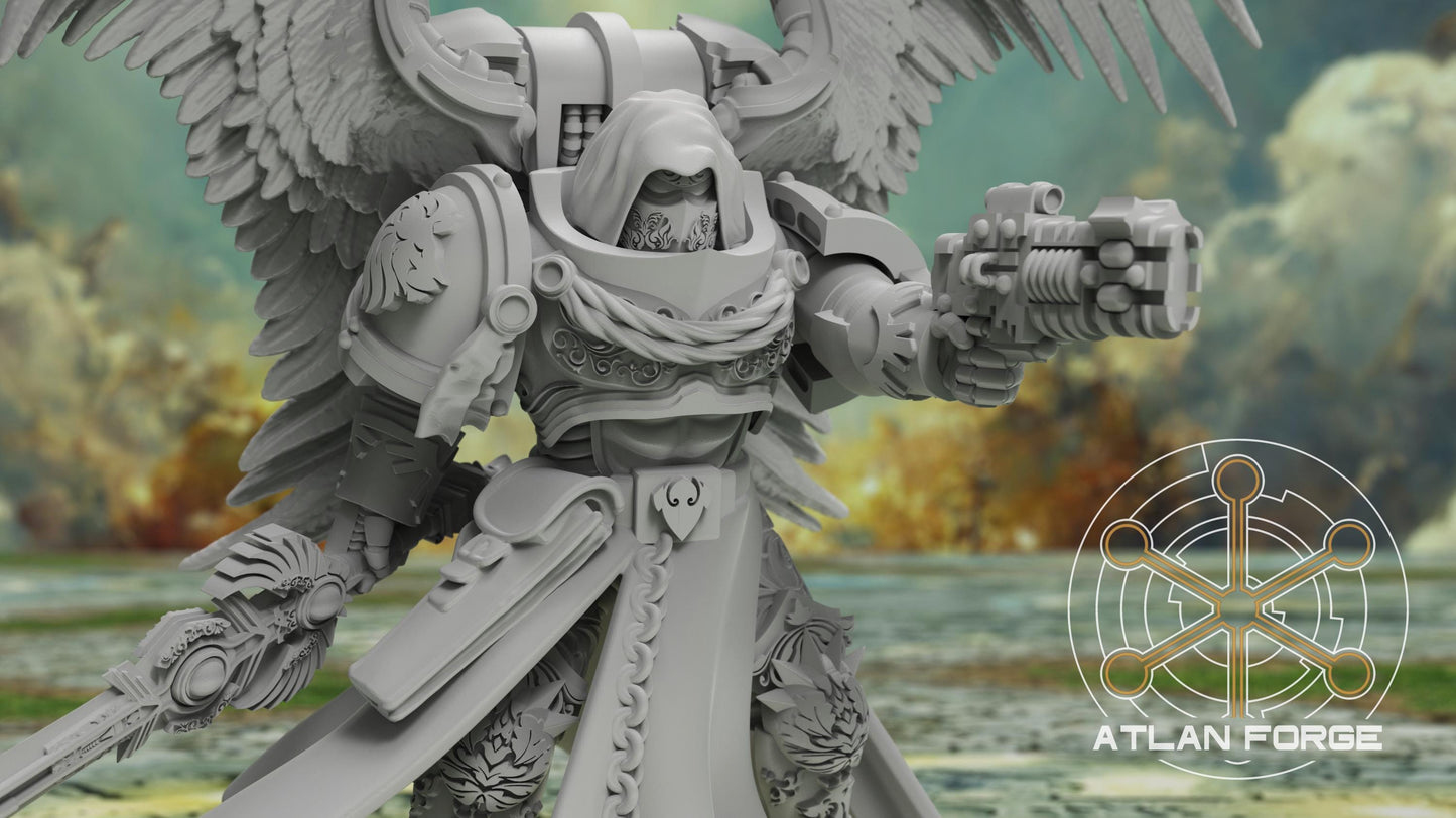 Angelic Veterans - Atlan Forge - Tabletop Wargaming Miniature Sci-Fi Proxy Modular