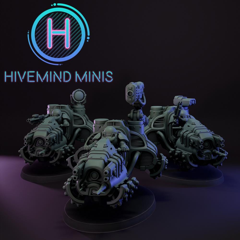 Droidkyn Rovers - Hivemind Minis - Tabletop Wargaming Miniature Sci-Fi/Proxy/Dwarves