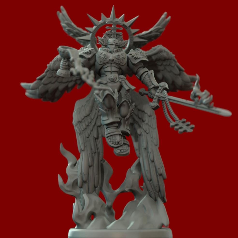 Sangreal The Seraphim Guard | Printerra Studios | Tabletop Wargaming Miniature Grim Dark Sci-Fi Proxy