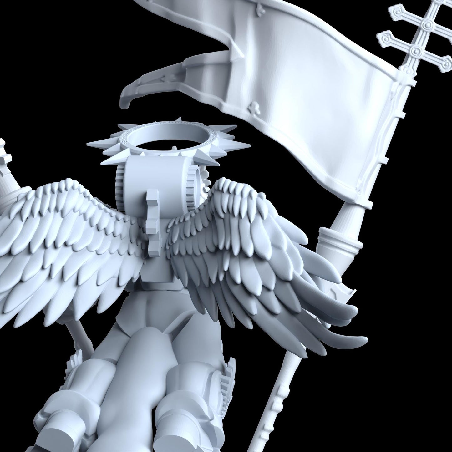 Winged Blood Guard | Printerra Studios | Tabletop Wargaming Miniature Grim Dark Sci-Fi Proxy