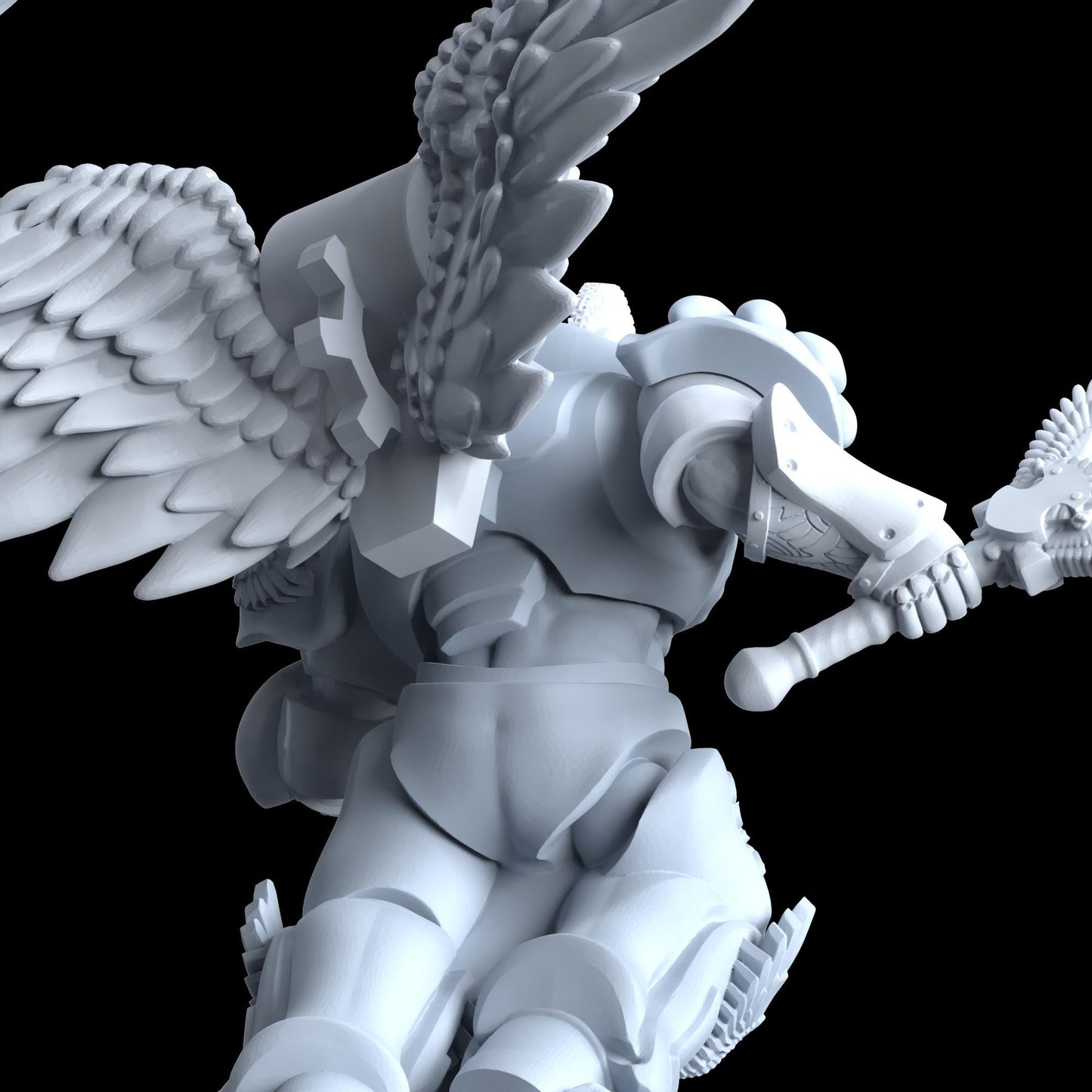 Winged Blood Guard | Printerra Studios | Tabletop Wargaming Miniature Grim Dark Sci-Fi Proxy