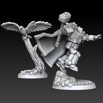 Inquisitor Cortez in Heavy Armour - DMG Minis - Tabletop Wargaming Miniature Grim Dark/Sci-Fi/Proxy