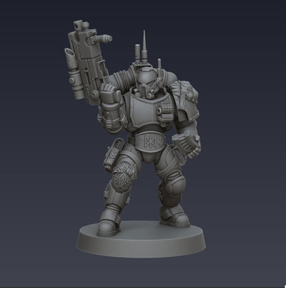 Space Viking Stealth Squad - Cyberbrush 3D - Tabletop Wargaming Miniature Grim-Dark Sci-Fi Proxy