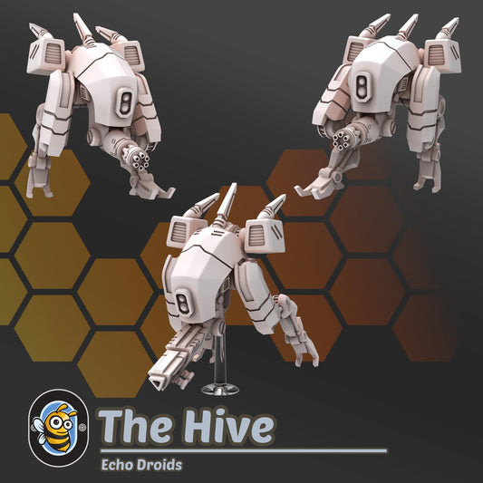 Echo Droids (x6) - Hivemind Minis - Tabletop Wargaming Miniature Sci-Fi/Tank/Proxy