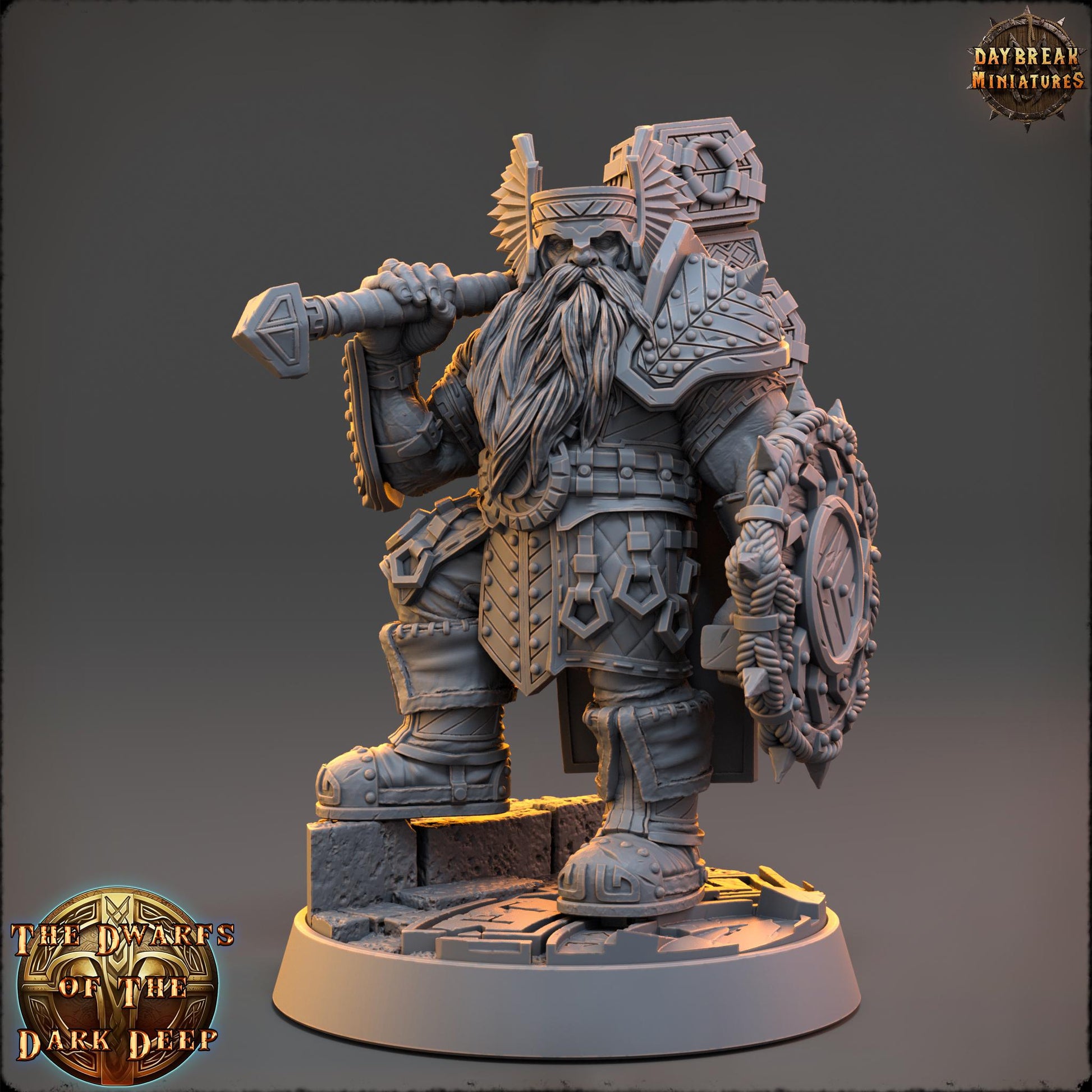 Dwarf Warband | Dwarfs of the Dark Deep | Daybreak Miniatures | Tabletop Wargaming Miniature Grim-Dark Sci-Fi Proxy