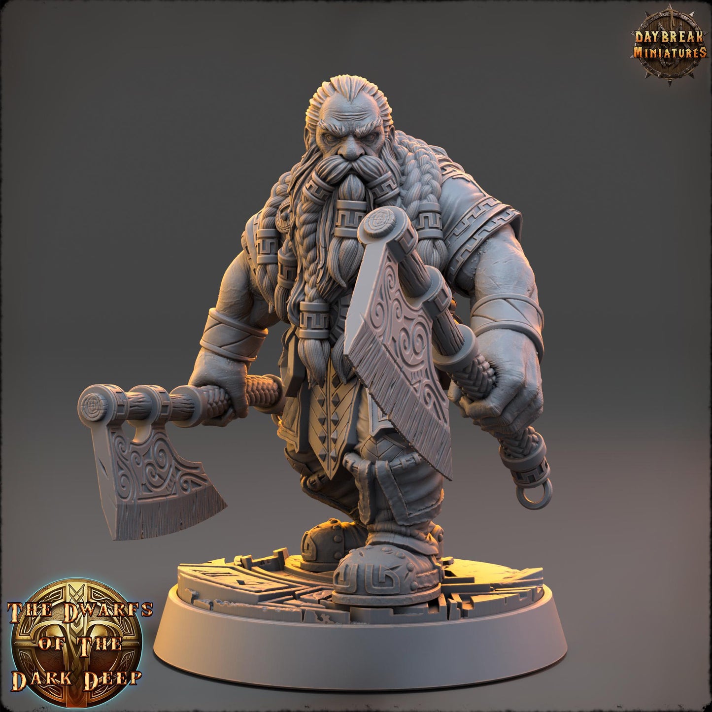 Dwarf Warband | Dwarfs of the Dark Deep | Daybreak Miniatures | Tabletop Wargaming Miniature Grim-Dark Sci-Fi Proxy