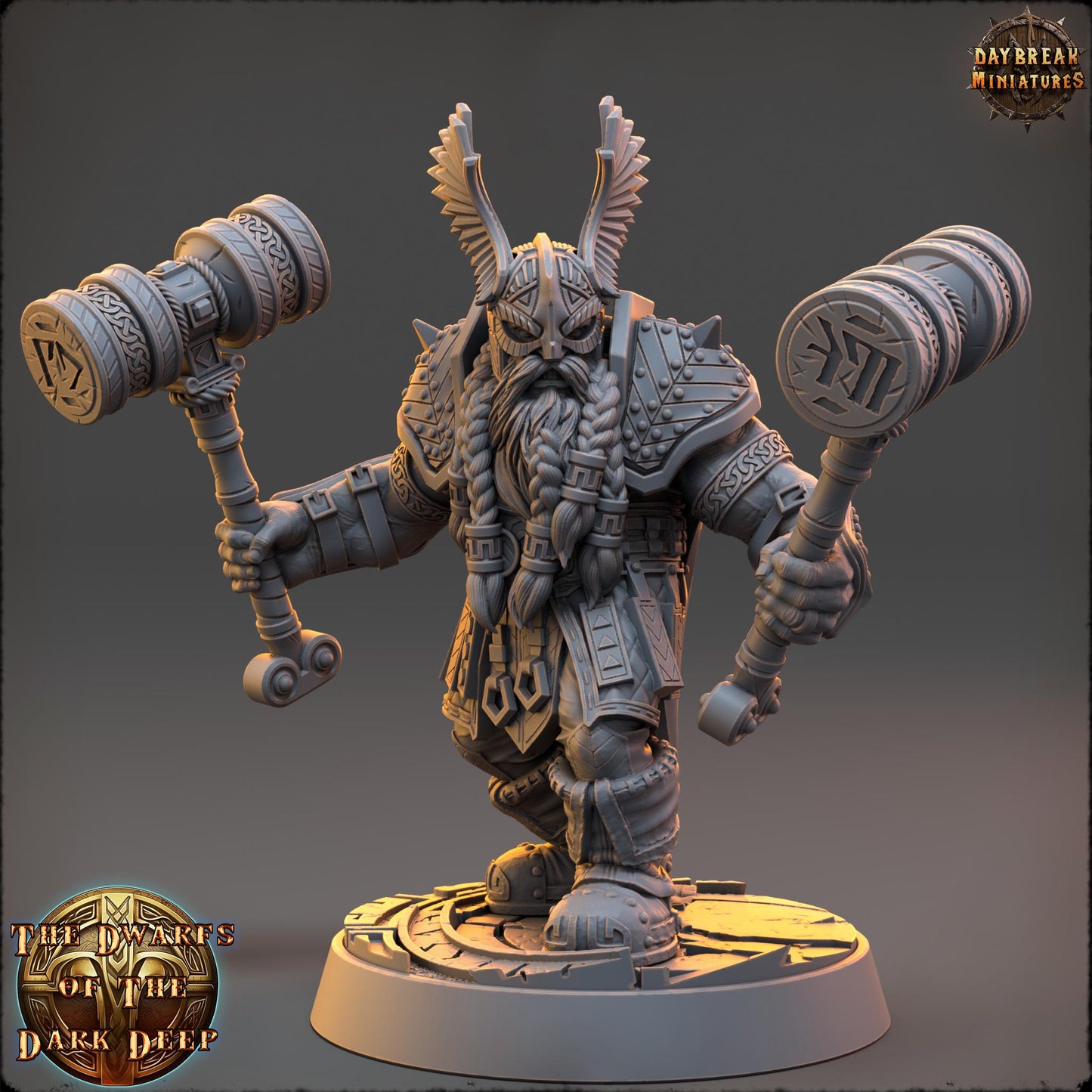 Dwarf Warband | Dwarfs of the Dark Deep | Daybreak Miniatures | Tabletop Wargaming Miniature Grim-Dark Sci-Fi Proxy