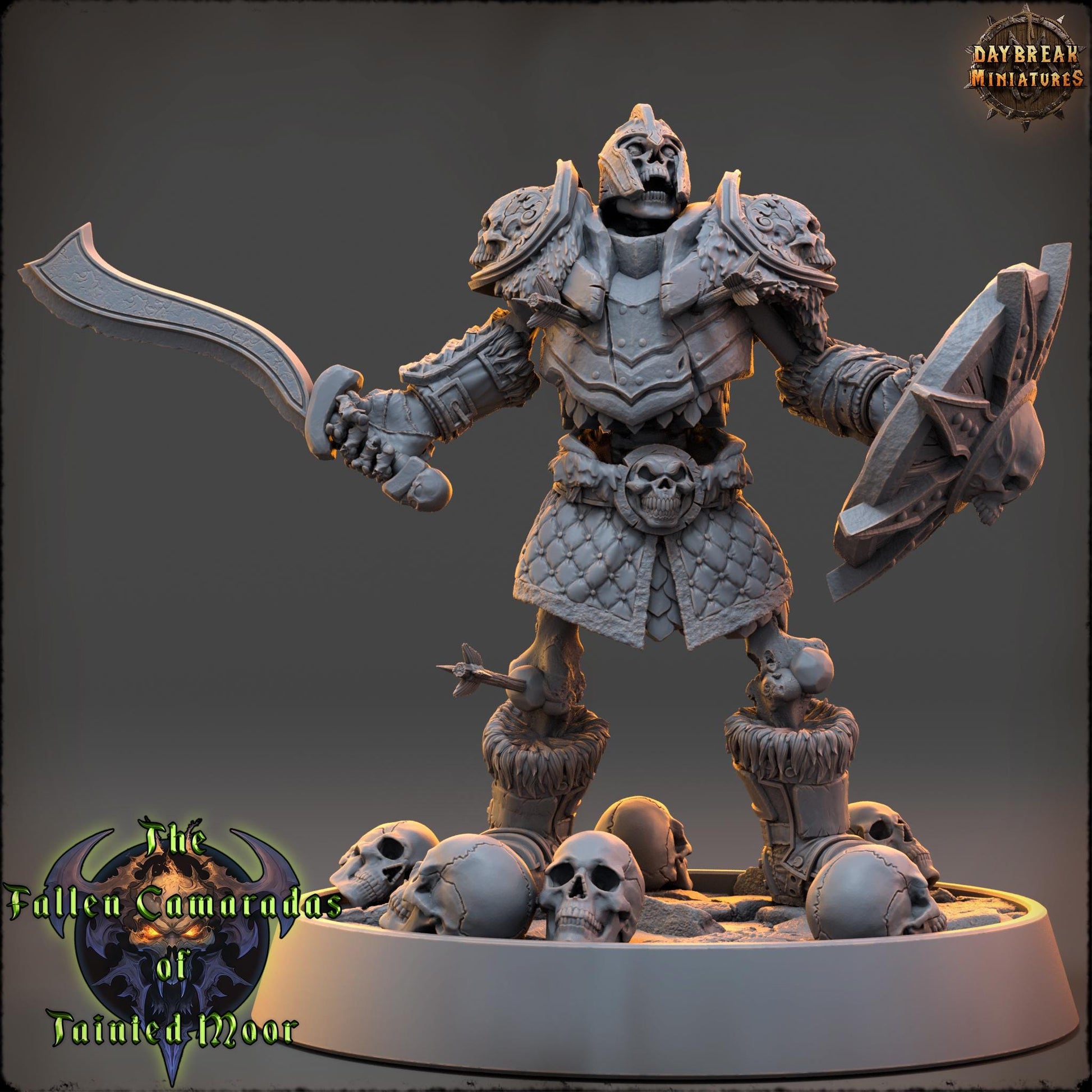 Undead Warband | The Fallen Camaradas of Tainted Moor | Daybreak Miniatures | Tabletop Wargaming Miniature Grim-Dark Sci-Fi Proxy