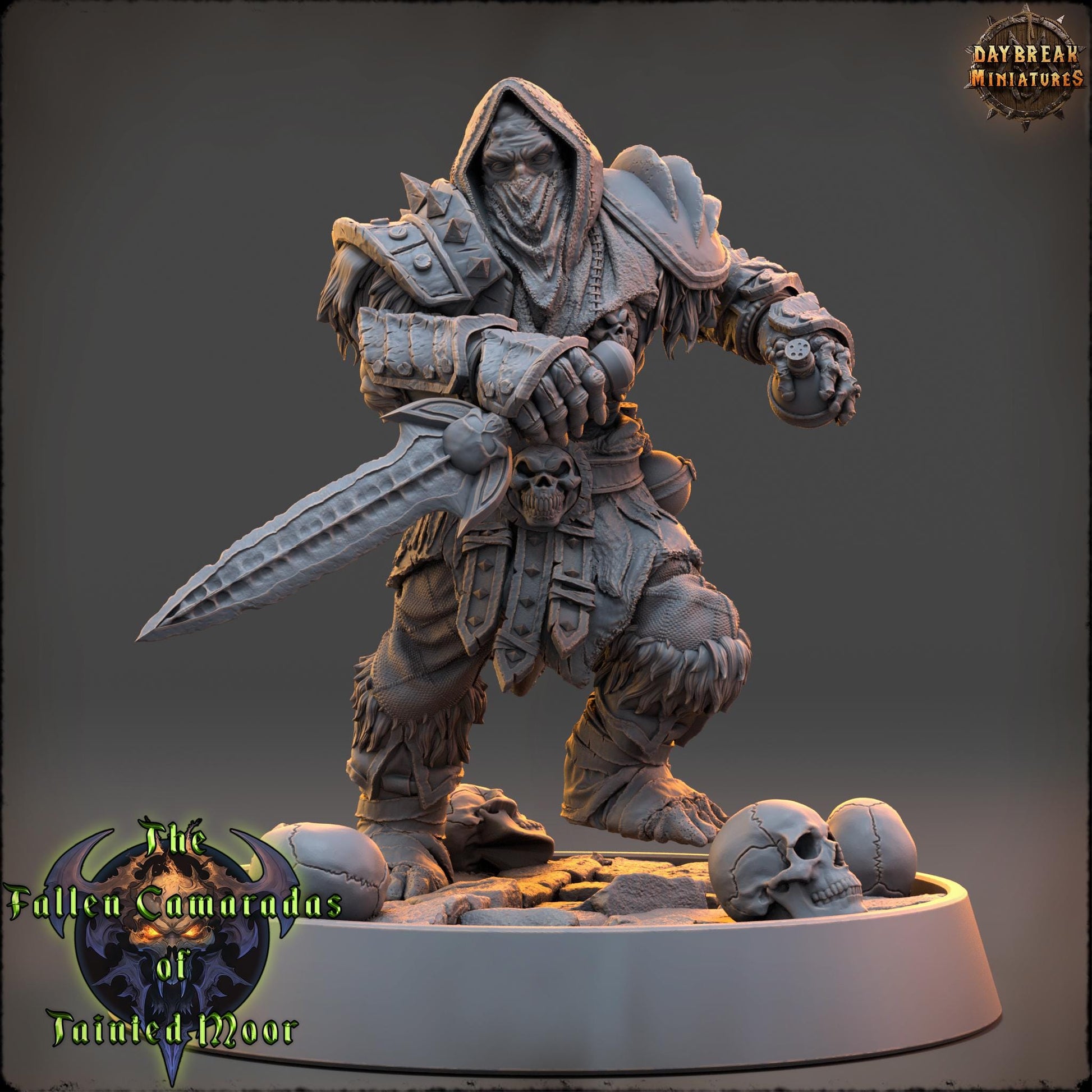 Undead Warband | The Fallen Camaradas of Tainted Moor | Daybreak Miniatures | Tabletop Wargaming Miniature Grim-Dark Sci-Fi Proxy