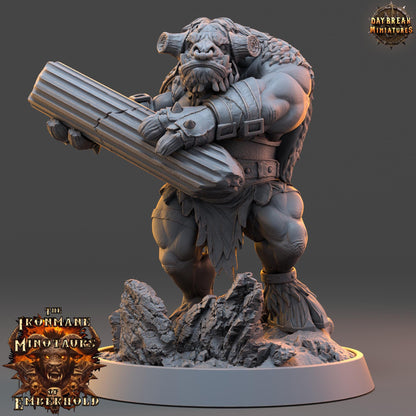 Minotaur Warband | The Ironmane Minotaurs of Emberhold | Daybreak Miniatures | Tabletop Wargaming Miniature Grim-Dark Sci-Fi Proxy