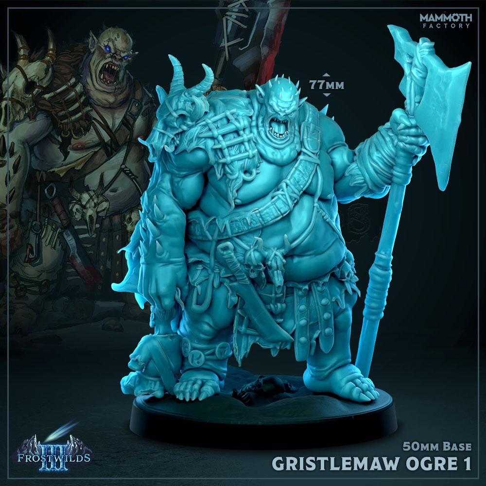 Gristlemaw Ogre Warband | Frostwilds 3 | by Mammoth Factory | Dungeons and Dragons | Tabletop Games | Wargaming | Resin Miniature