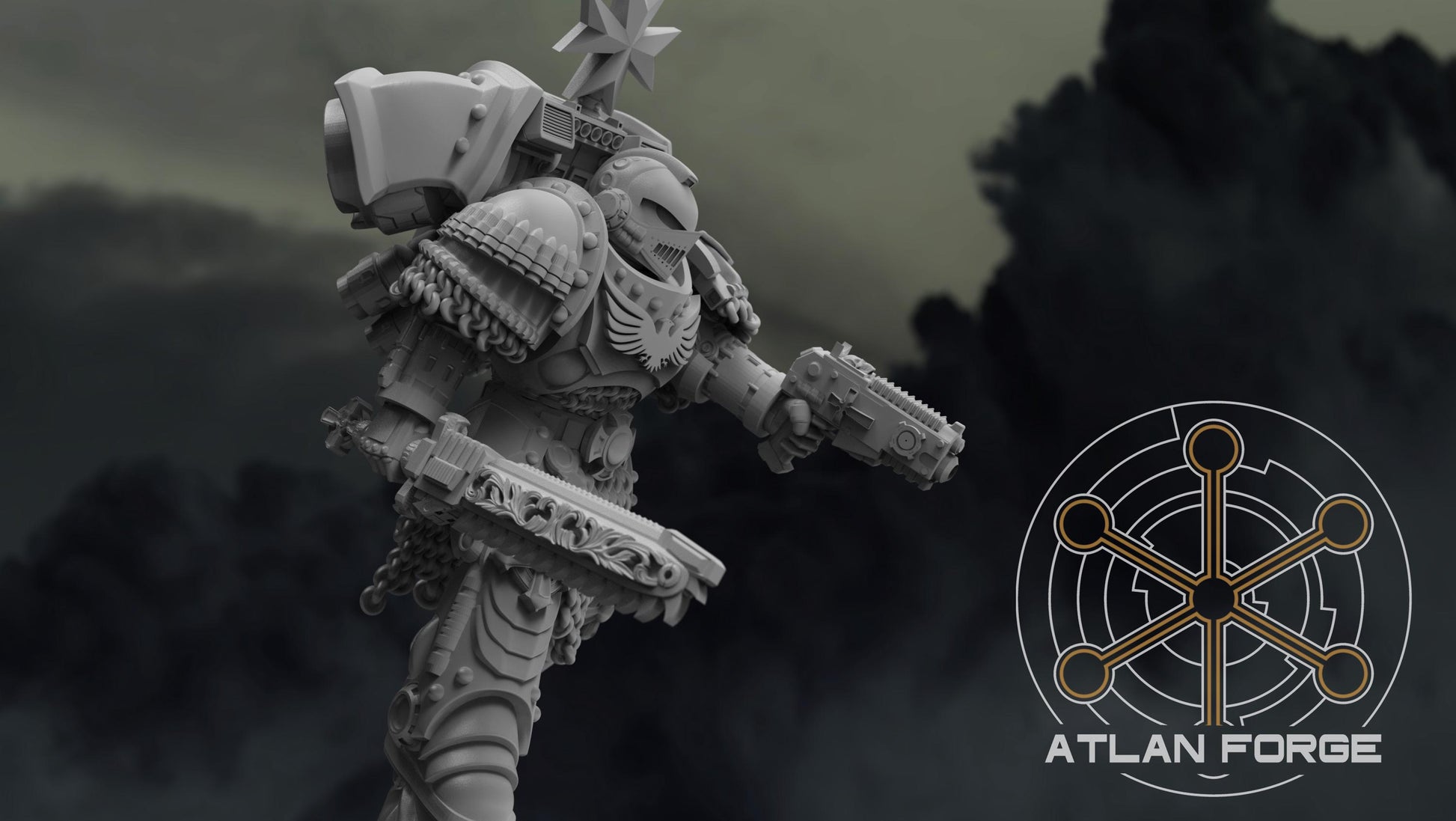 Templar Knight Warhawks - Atlan Forge - Tabletop Wargaming Miniature Sci-Fi Proxy Modular