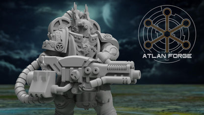 Templar Knight Angelic Retributors - Atlan Forge - Tabletop Wargaming Miniature Sci-Fi Proxy Modular