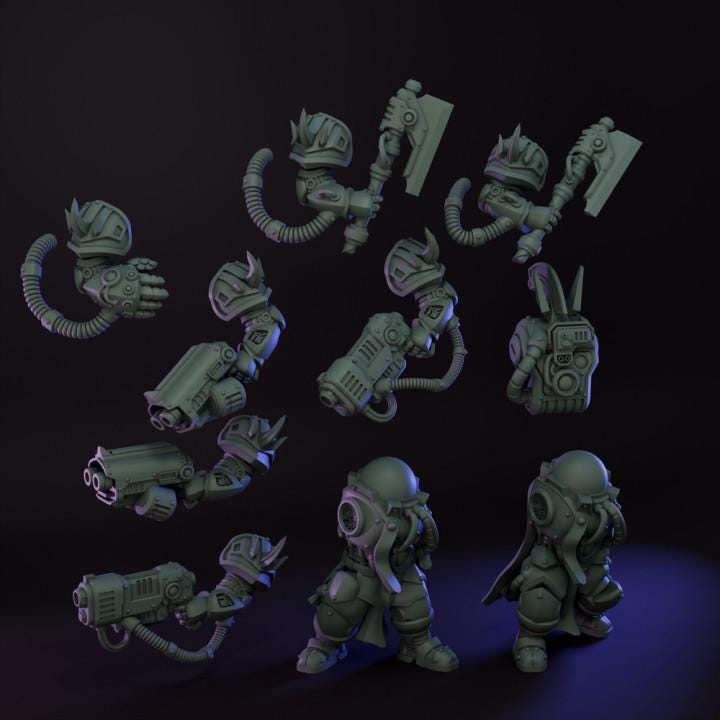 Droidkyn Alpha - Hivemind Minis - Tabletop Wargaming Miniature Sci-Fi/Proxy/Dwarves