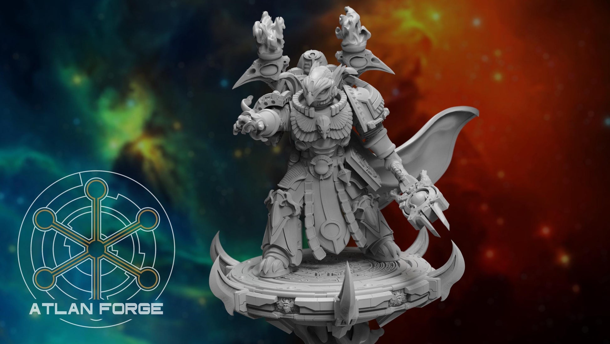 Aegyptus Arcane Master - Atlan Forge - Tabletop Wargaming Miniature Sci-Fi Chaos Daemon Proxy Modular