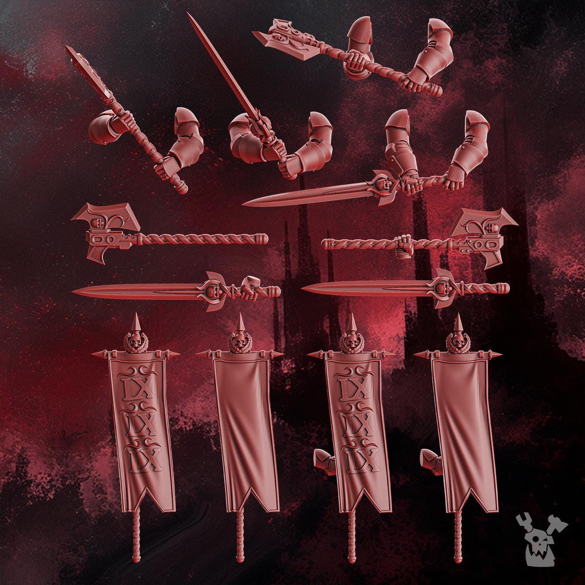 Angelic Honour Guard (x6) • Crimson Wings • DakkaDakka.store • Tabletop Wargaming Miniature Grim-Dark Sci-Fi Proxy