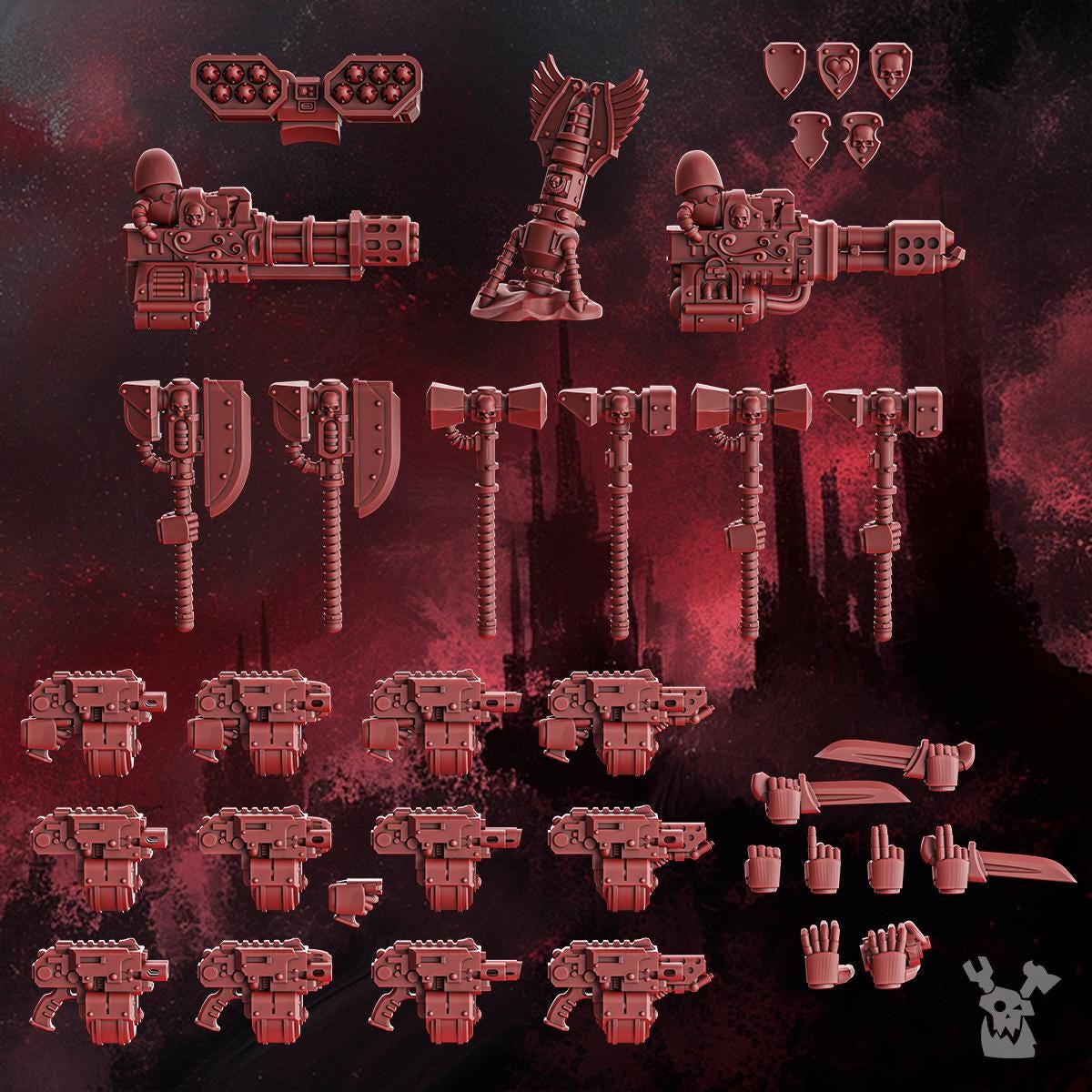 Destroyer Squad • Crimson Wings • DakkaDakka.store • Tabletop Wargaming Miniature Grim-Dark Sci-Fi Proxy