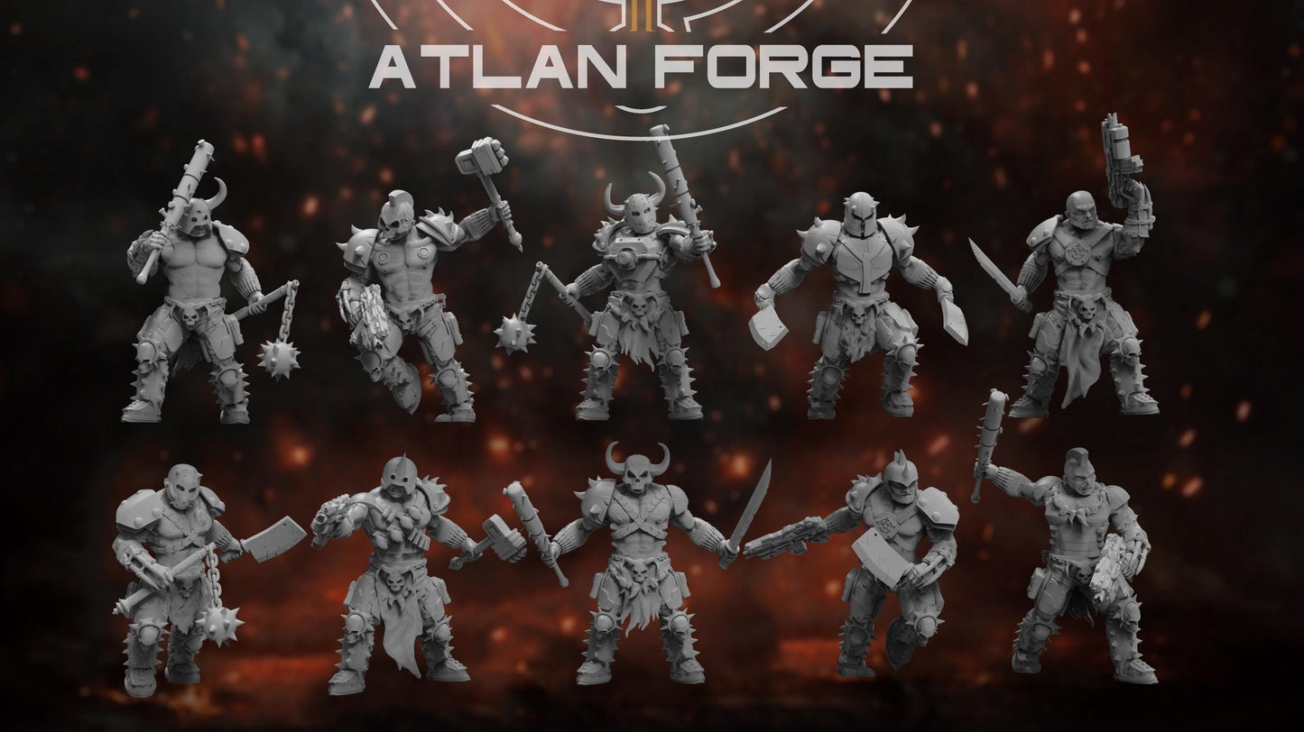 Hades Cultists - Atlan Forge - Tabletop Wargaming Miniature Sci-Fi/Chaos/Daemon/Proxy/Modular