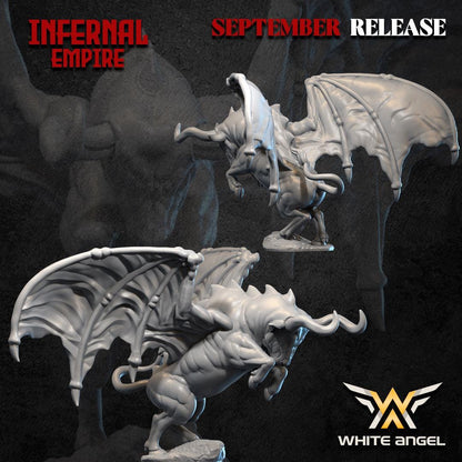 Infernal Bull | Infernal Empire | by White Angel Miniatures | Fantasy | Dungeons and Dragons | Tabletop Games | Wargaming | Resin Miniature