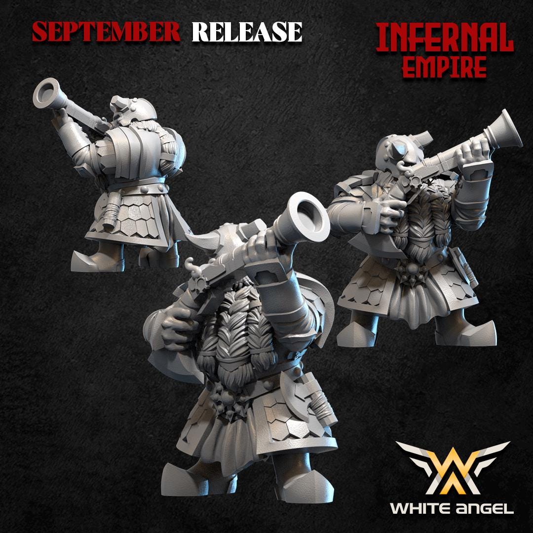 Gunners | Infernal Empire | by White Angel Miniatures | Fantasy | DnD | Tabletop Games | Wargaming | Miniature