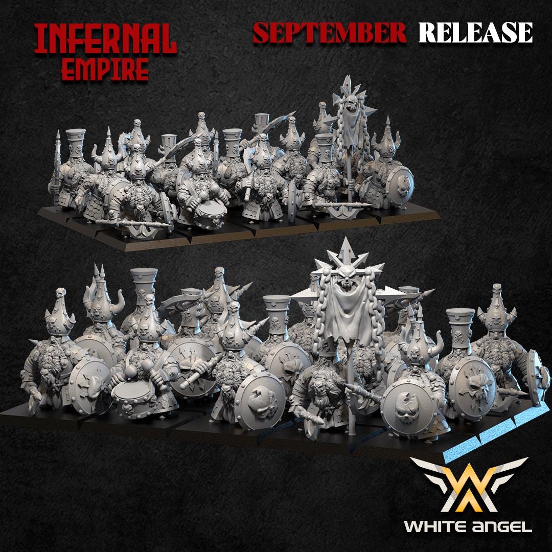 Infernal Guard | Infernal Empire | by White Angel Miniatures | Fantasy | DnD | Tabletop Games | Wargaming | Miniature