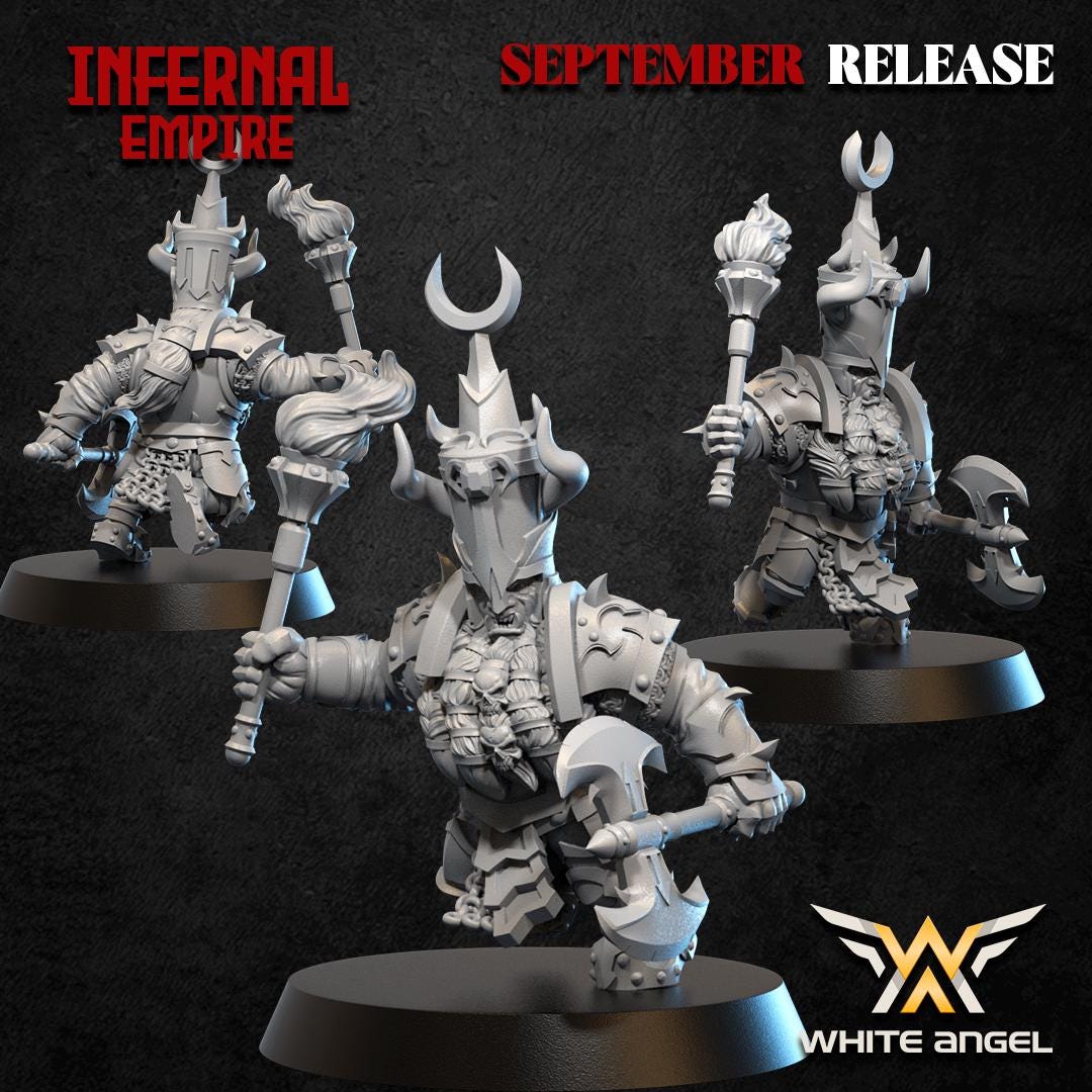 Infernal Commander | Infernal Empire | by White Angel Miniatures | Fantasy | DnD | Tabletop Games | Wargaming | Miniature