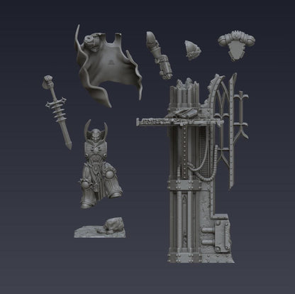 Bloodbound Nefirion | Cyberbrush3D | Tabletop Wargaming Miniature Grim Dark Sci-Fi Proxy