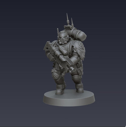 Space Viking Stealth Squad - Cyberbrush 3D - Tabletop Wargaming Miniature Grim-Dark Sci-Fi Proxy