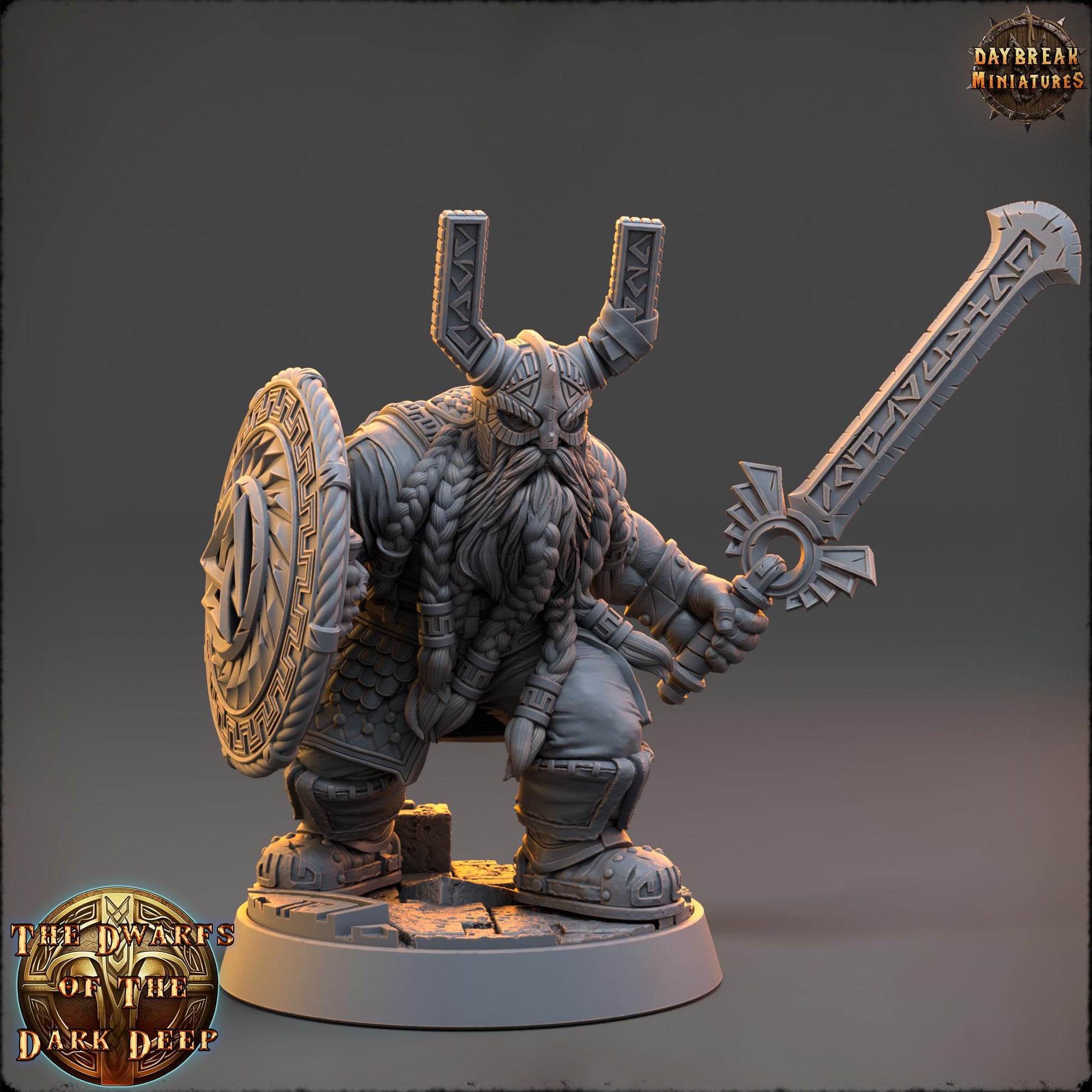 Dwarf Warband | Dwarfs of the Dark Deep | Daybreak Miniatures | Tabletop Wargaming Miniature Grim-Dark Sci-Fi Proxy