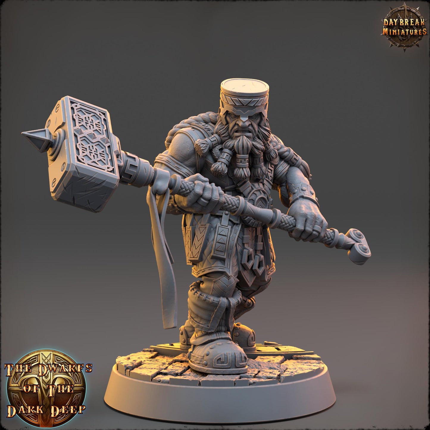 Dwarf Warband | Dwarfs of the Dark Deep | Daybreak Miniatures | Tabletop Wargaming Miniature Grim-Dark Sci-Fi Proxy