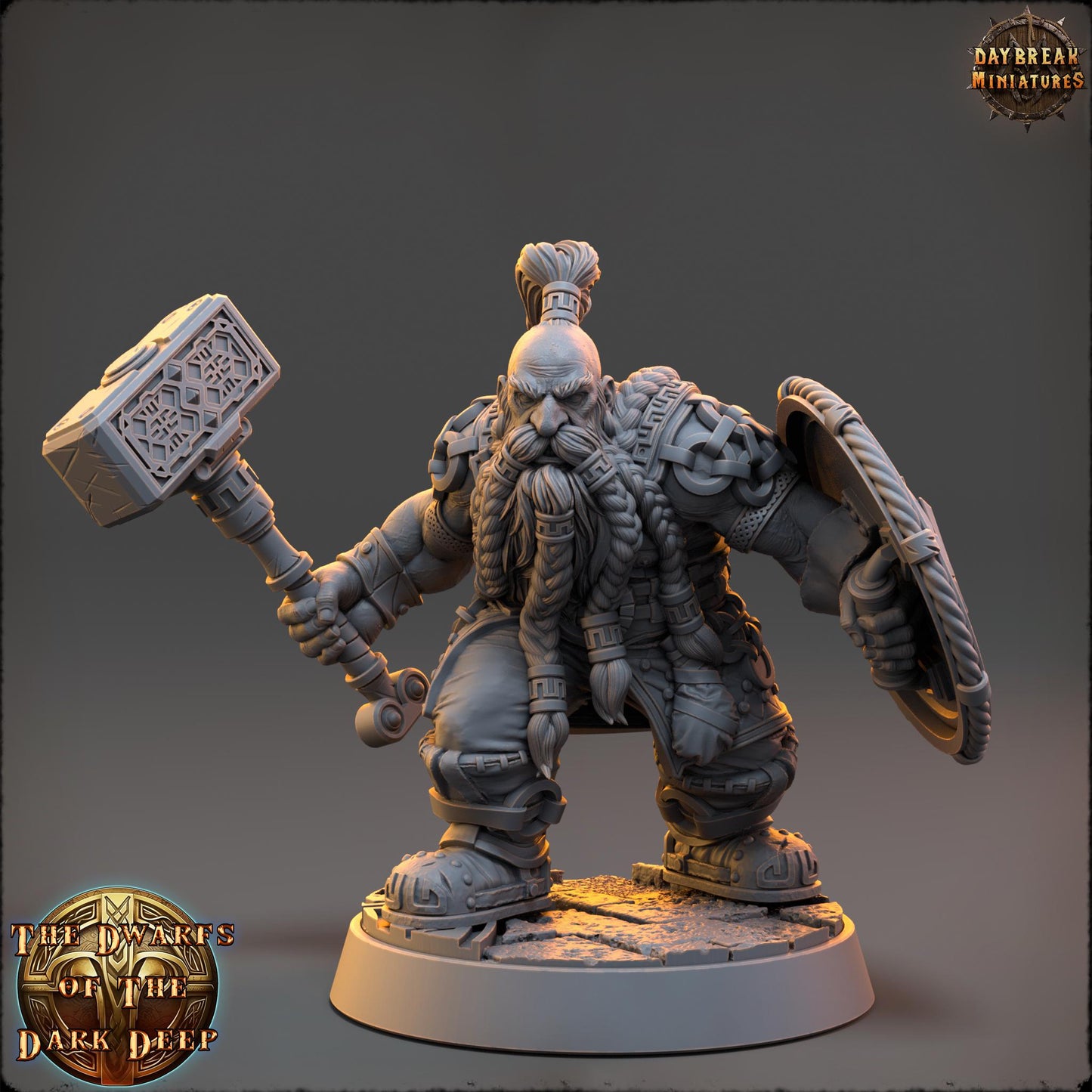 Dwarf Warband | Dwarfs of the Dark Deep | Daybreak Miniatures | Tabletop Wargaming Miniature Grim-Dark Sci-Fi Proxy