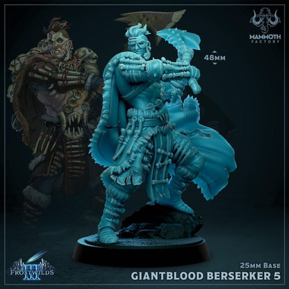 Giantblood Berserkers Warband | Frostwilds 3 | by Mammoth Factory | Dungeons and Dragons | Tabletop Games | Wargaming | Resin Miniature