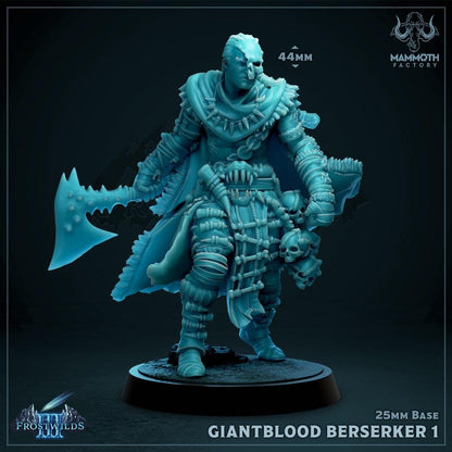 Giantblood Berserkers Warband | Frostwilds 3 | by Mammoth Factory | Dungeons and Dragons | Tabletop Games | Wargaming | Resin Miniature