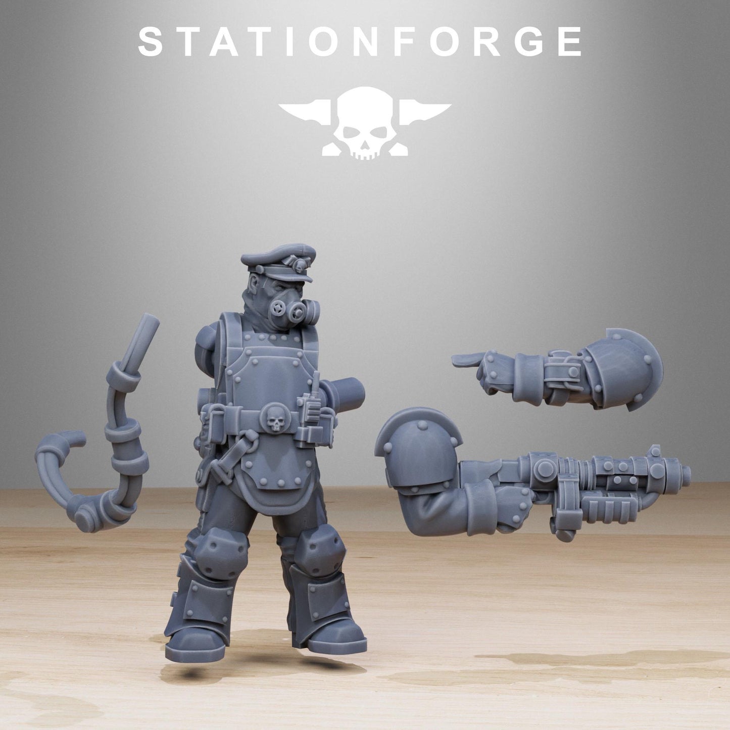 GrimGuard Armored Squad | Stationforge | Tabletop Wargaming Miniature Grim Dark Sci-Fi Proxy