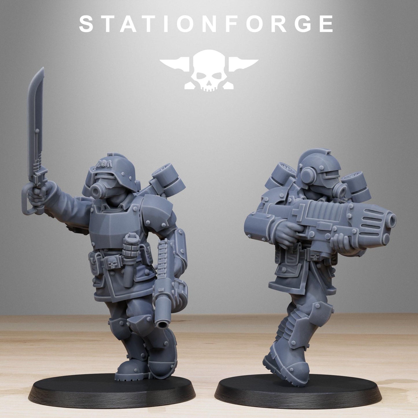 GrimGuard Aero Troops | Stationforge | Tabletop Wargaming Miniature Grim Dark Sci-Fi Proxy