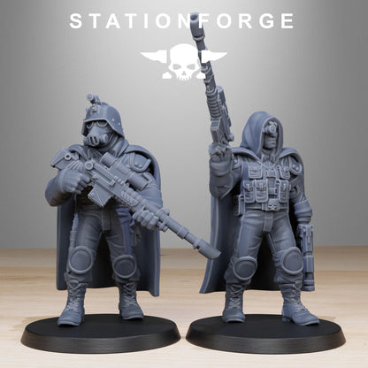 GrimGuard Snipers | Stationforge | Tabletop Wargaming Miniature Grim Dark Sci-Fi Proxy