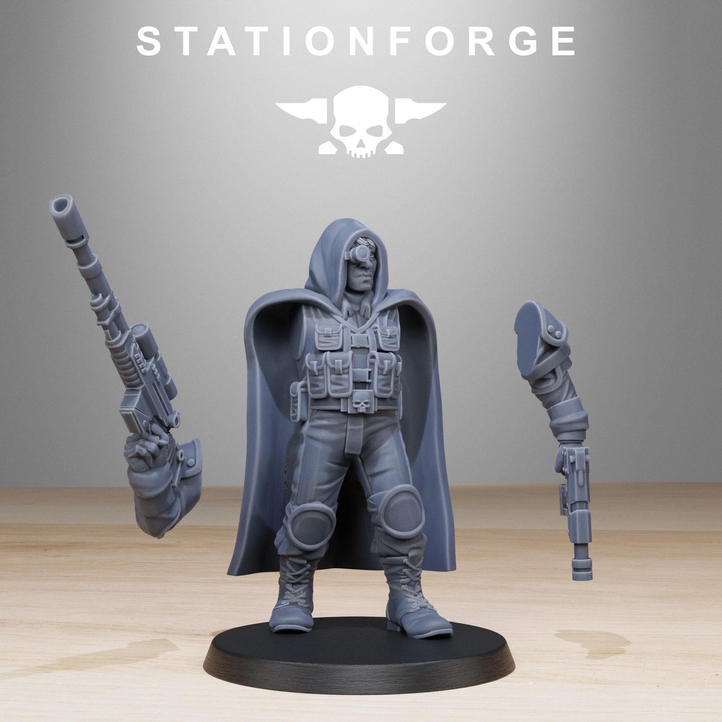 GrimGuard Snipers | Stationforge | Tabletop Wargaming Miniature Grim Dark Sci-Fi Proxy