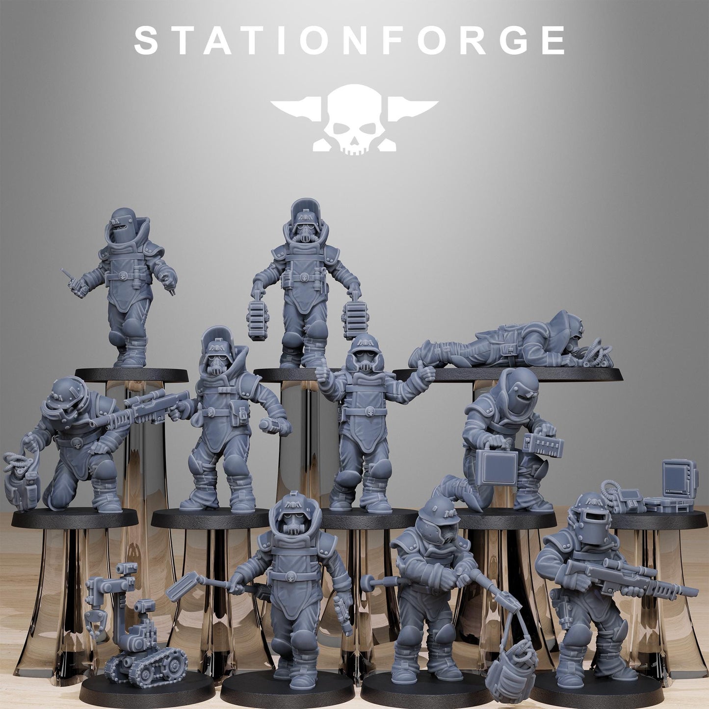 GrimGuard Bomb Squad | Stationforge | Tabletop Wargaming Miniature Grim Dark Sci-Fi Proxy