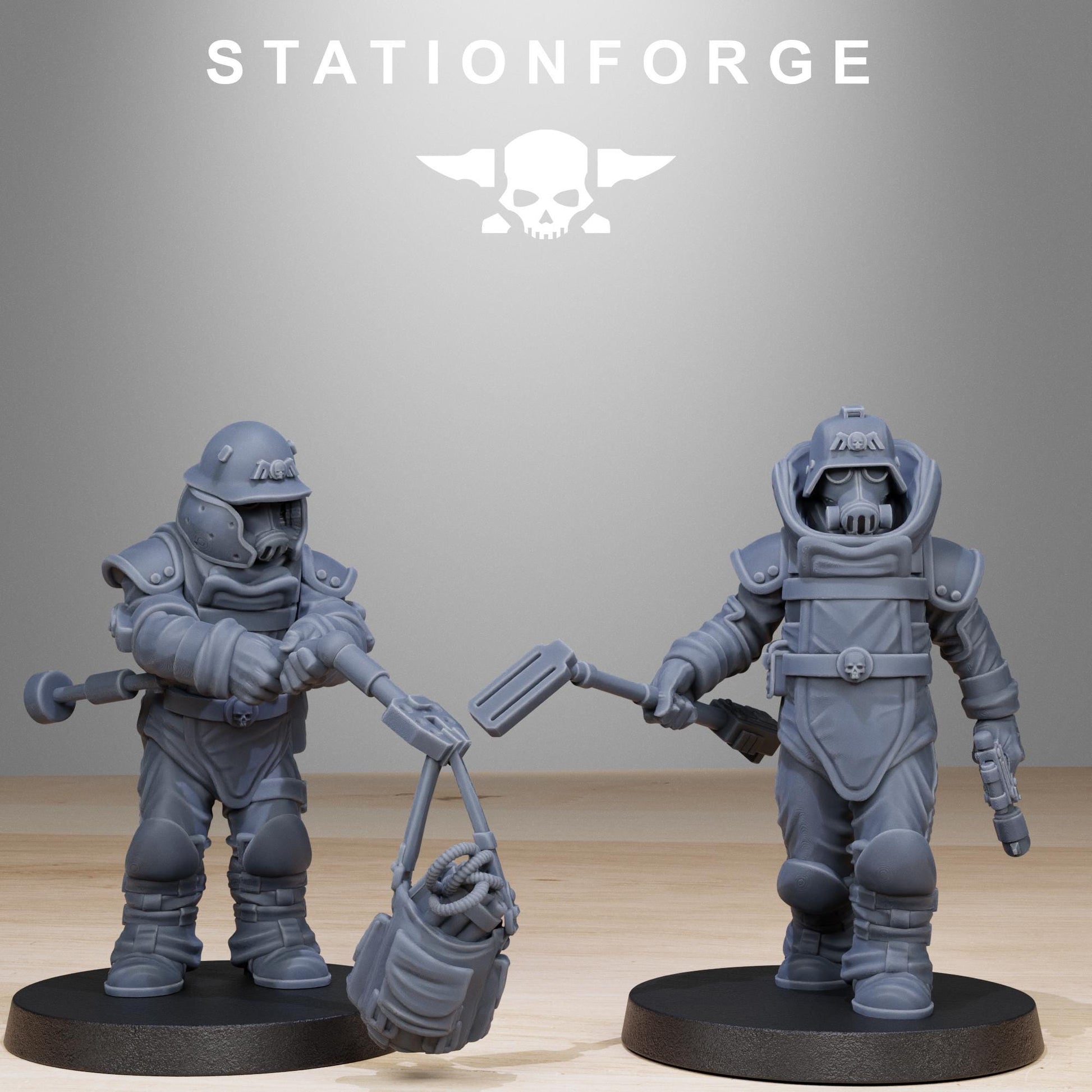 GrimGuard Bomb Squad | Stationforge | Tabletop Wargaming Miniature Grim Dark Sci-Fi Proxy