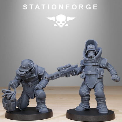 GrimGuard Bomb Squad | Stationforge | Tabletop Wargaming Miniature Grim Dark Sci-Fi Proxy