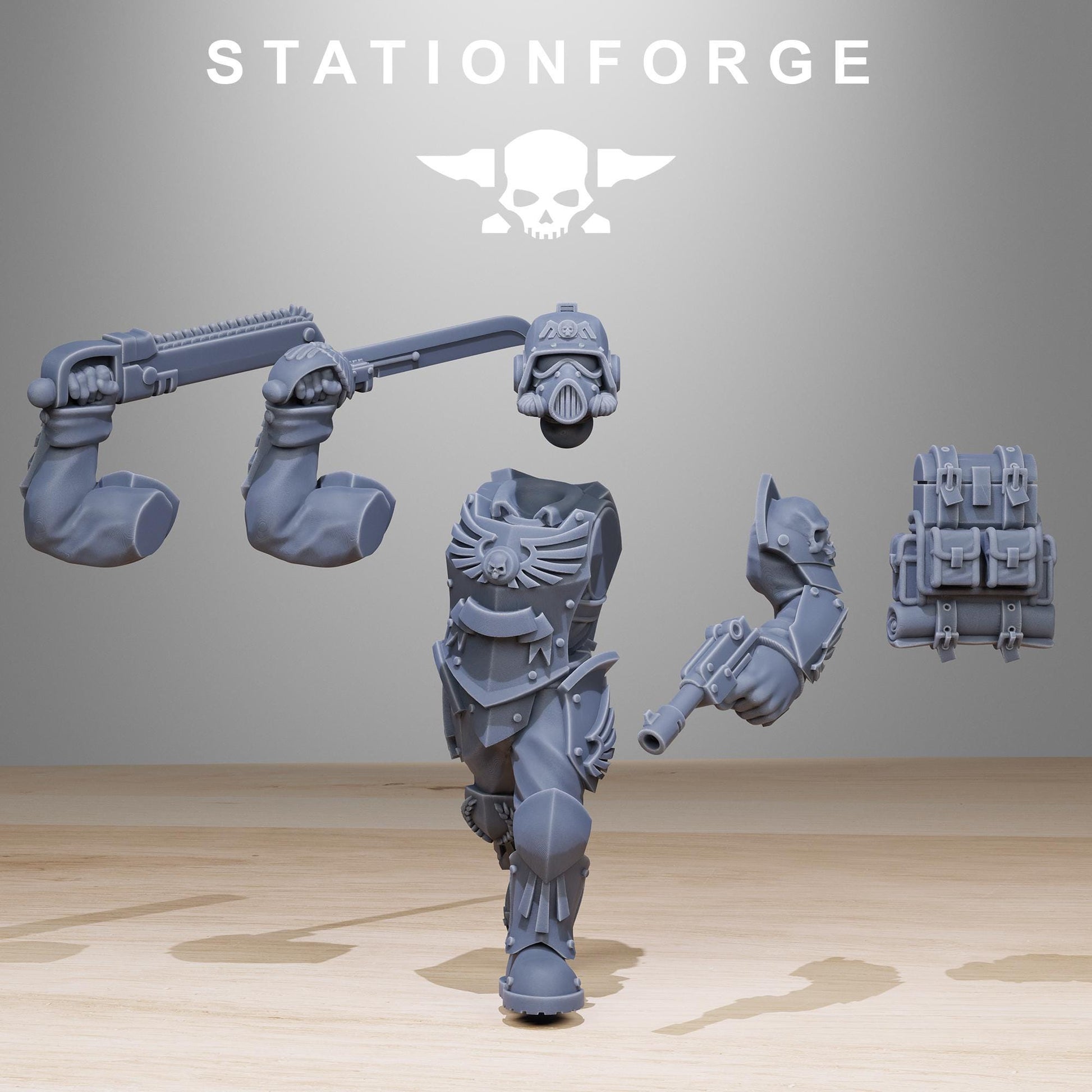 GrimGuard Elites | Stationforge | Tabletop Wargaming Miniature Grim Dark Sci-Fi Proxy