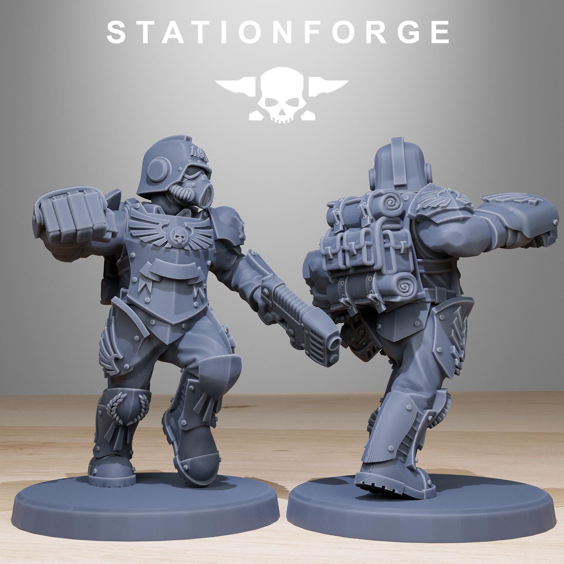 GrimGuard Elites | Stationforge | Tabletop Wargaming Miniature Grim Dark Sci-Fi Proxy