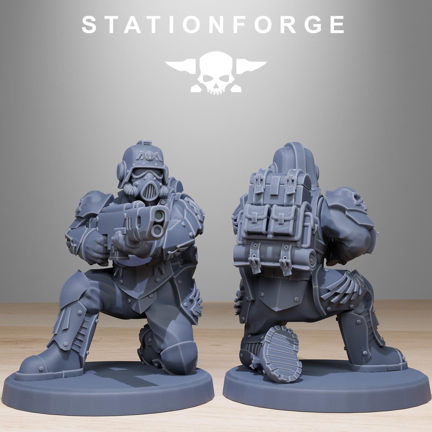 GrimGuard Elites | Stationforge | Tabletop Wargaming Miniature Grim Dark Sci-Fi Proxy