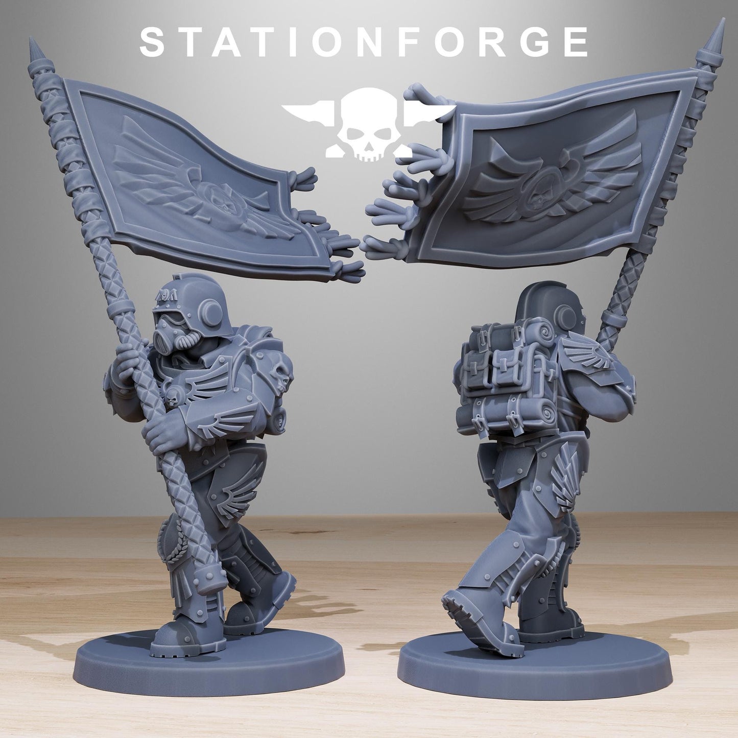 GrimGuard Elites | Stationforge | Tabletop Wargaming Miniature Grim Dark Sci-Fi Proxy