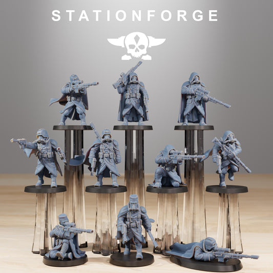 GrimGuard Marksmen | Stationforge | Tabletop Wargaming Miniature Grim Dark Sci-Fi Proxy