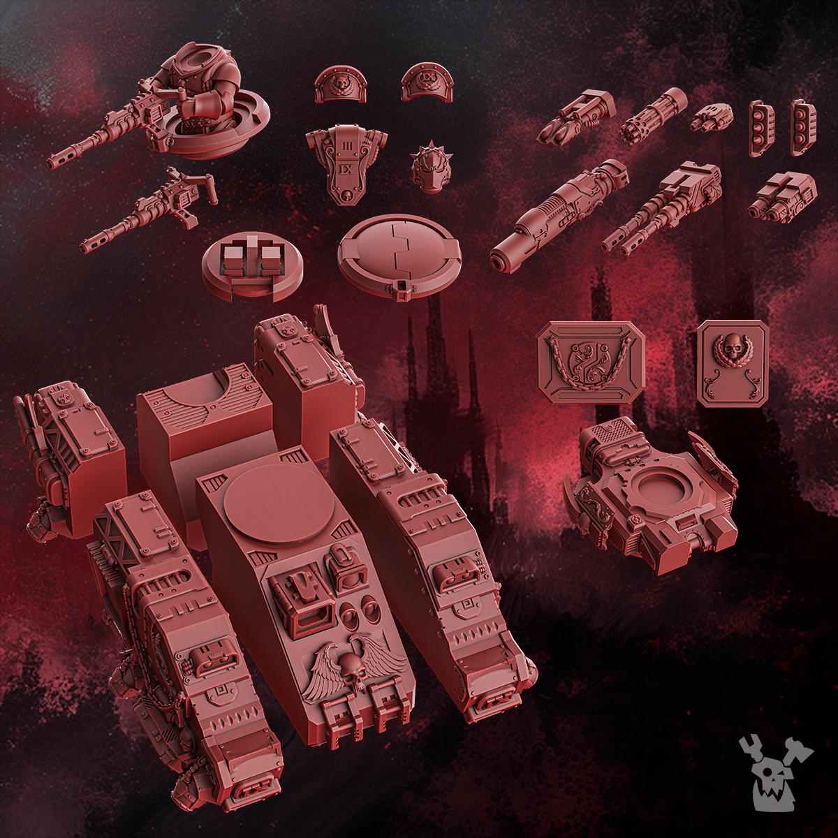 Repeller Tank • Crimson Wings • DakkaDakka.store • Tabletop Wargaming Miniature Grim-Dark Sci-Fi Proxy