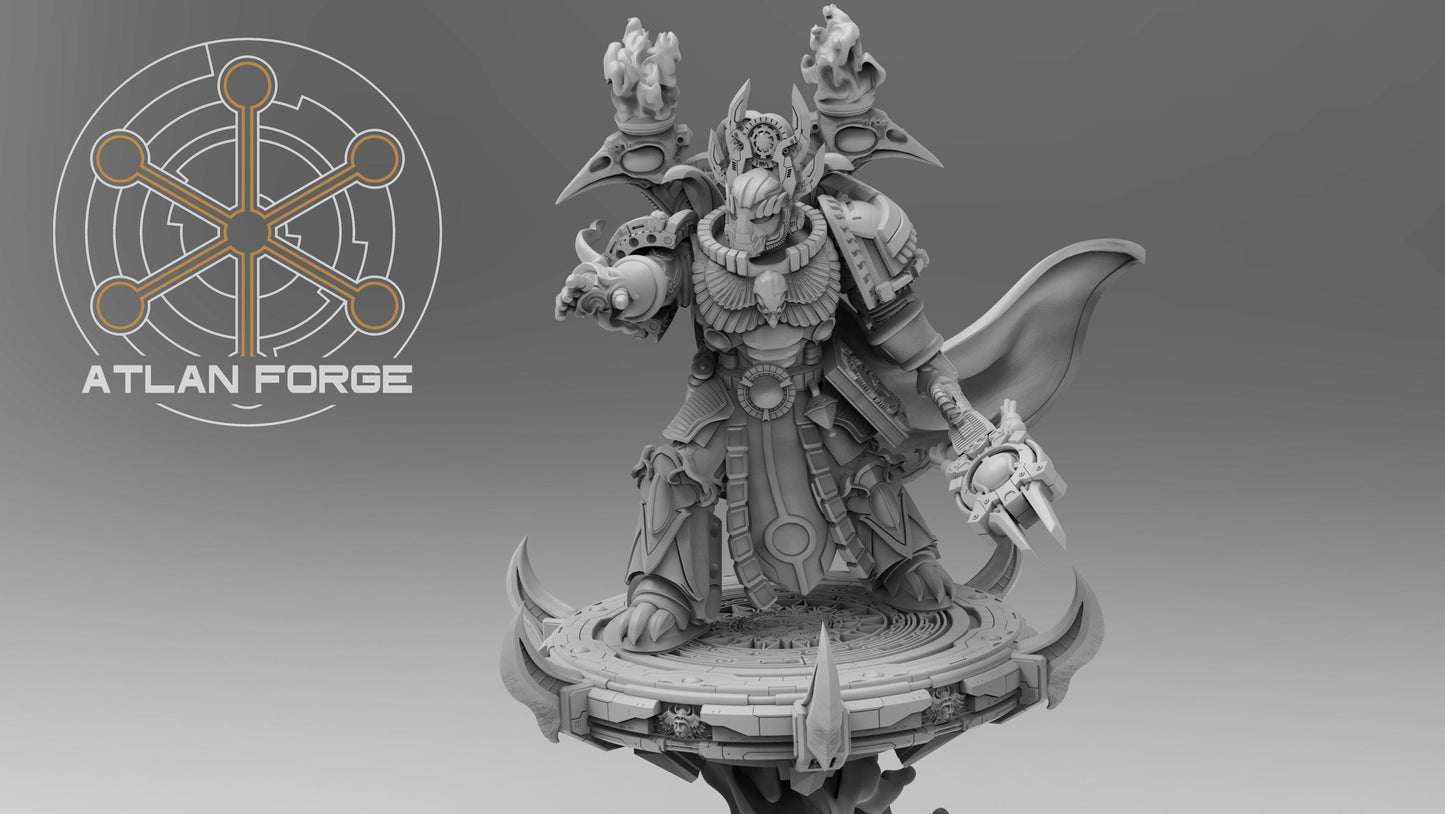 Aegyptus Arcane Master - Atlan Forge - Tabletop Wargaming Miniature Sci-Fi Chaos Daemon Proxy Modular